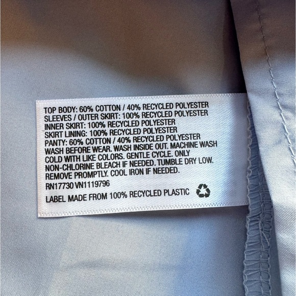 NWT CAT & JACK Rainbow Powder Blue Tulle Dress w/ Bloomers - 12 Months - Picture 5 of 9